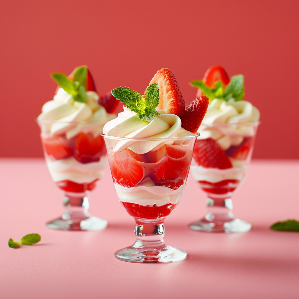 Strawberry Cream Cups Recipe 2 Strawberry Cream Cups Recipe - Recipe Image