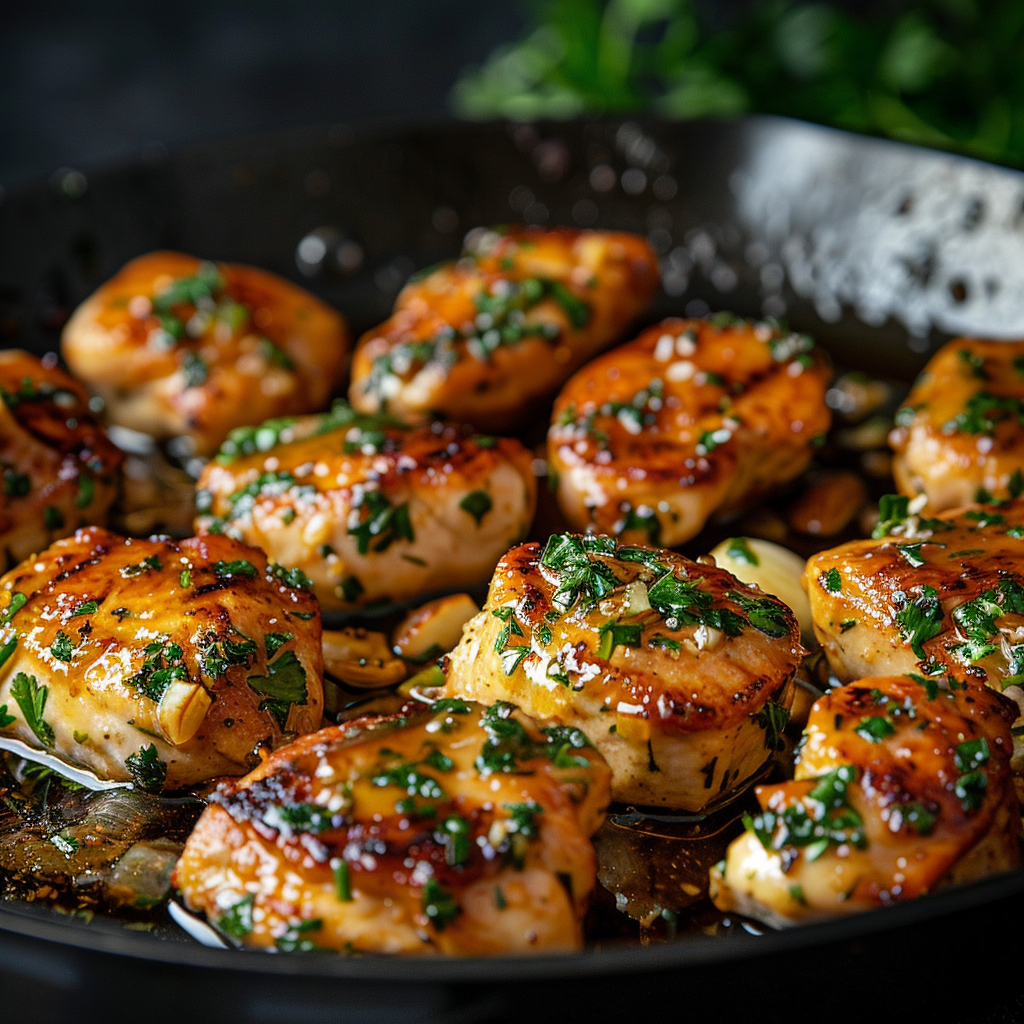 Garlic Butter Chicken Bites Recipe - Recipe Image