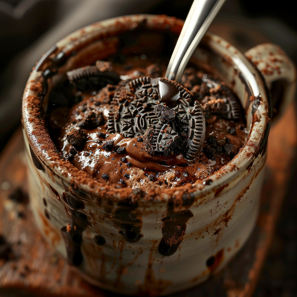Oreo Mug Cake Recipe - Recipe Image