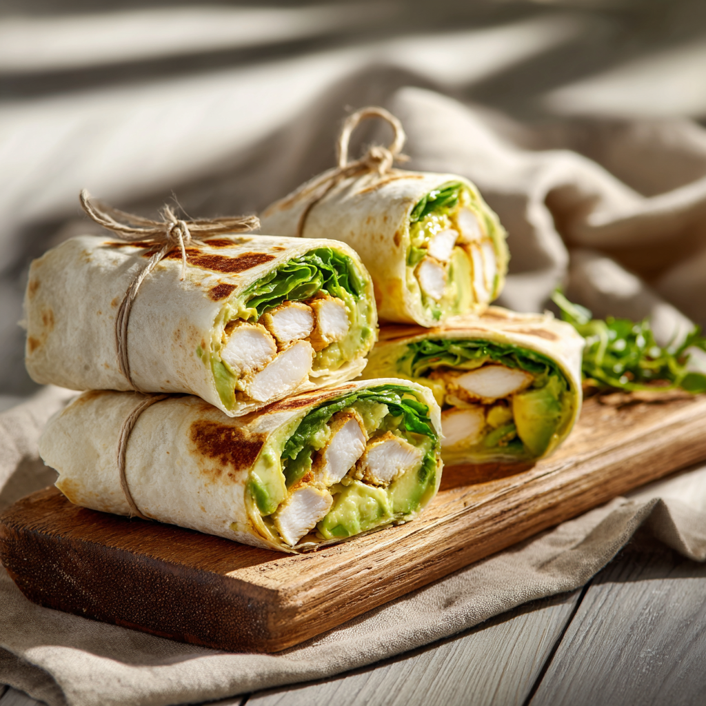Chicken Avocado Wraps Recipe - Recipe Image