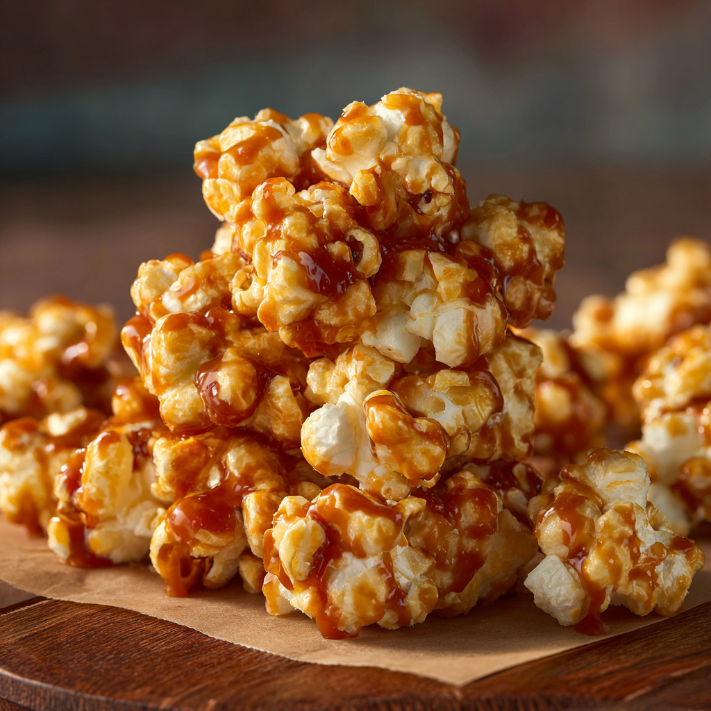 Caramel Popcorn Bites Recipe - Recipe Image