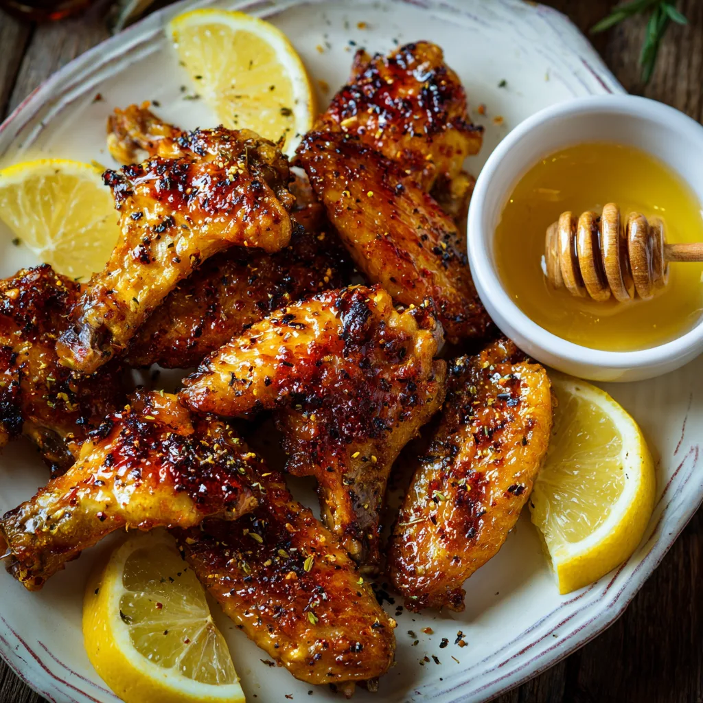 Lemon Honey Chicken Wings Recipe 2 Lemon Honey Chicken Wings Recipe - Recipe Image