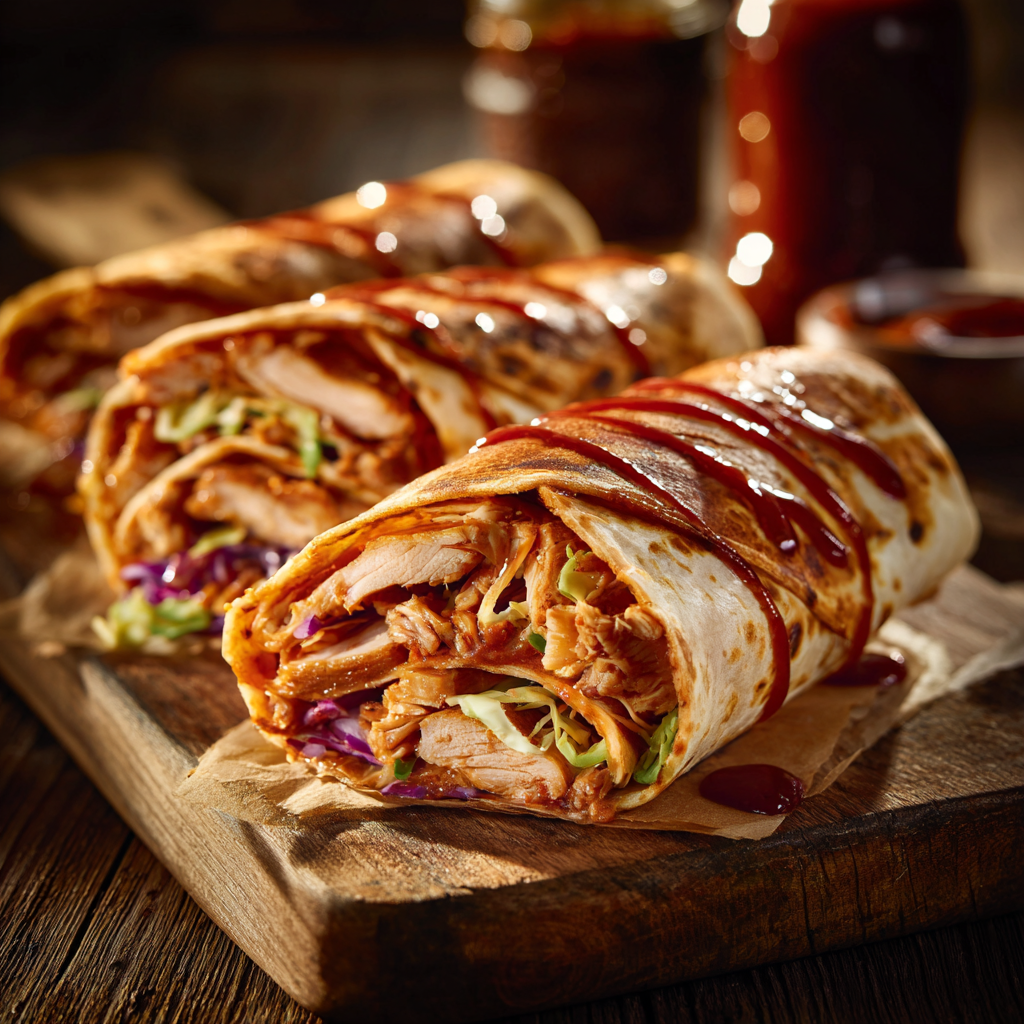 Crispy BBQ Chicken Wraps Recipe - Recipe Image