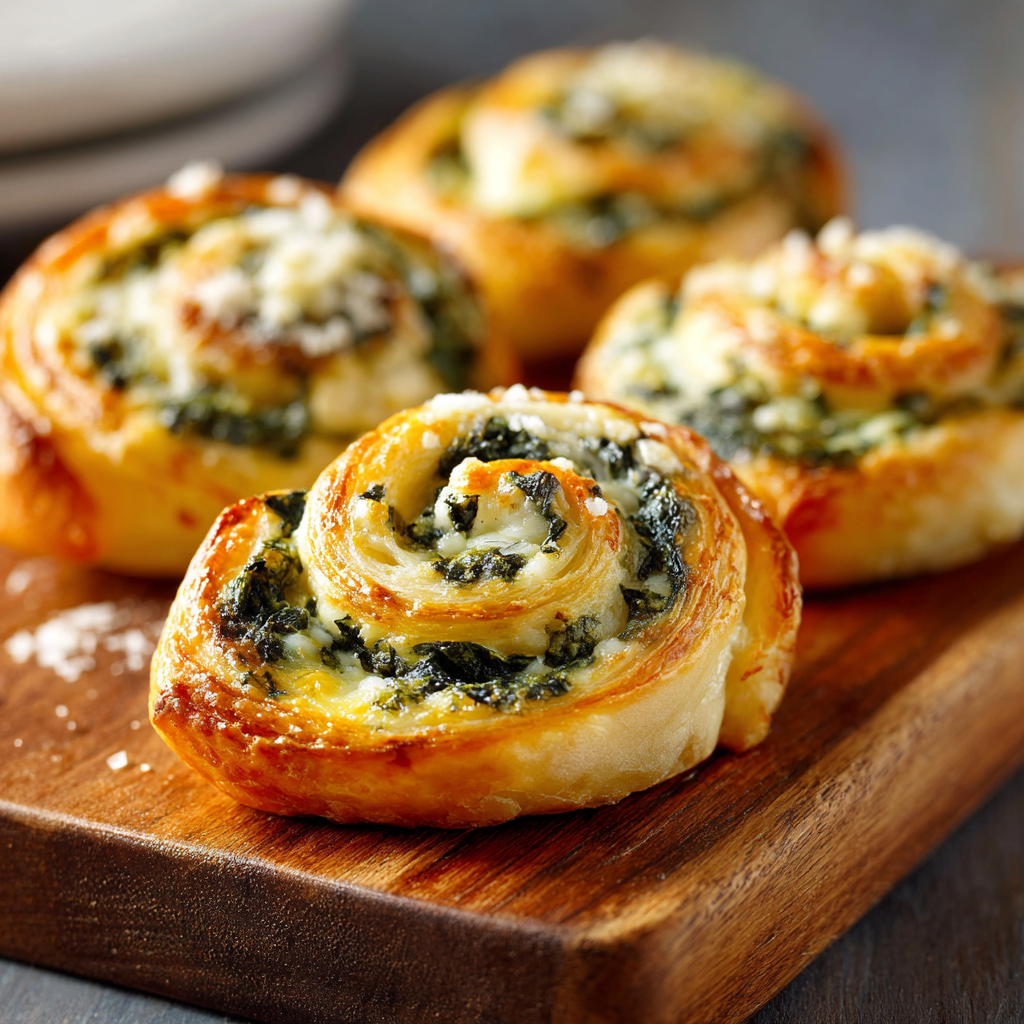 Spinach Cheese Pastries Recipe - Recipe Image