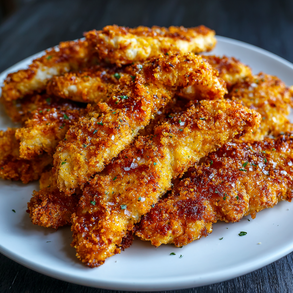 Crispy Chicken Strips Recipe - Recipe Image