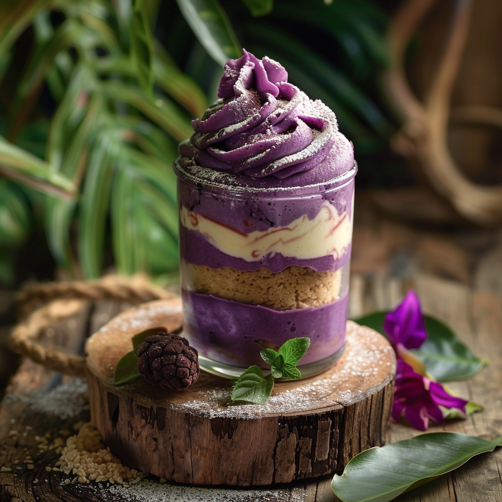 Ube Tiramisu in a Jar Recipe - Recipe Image