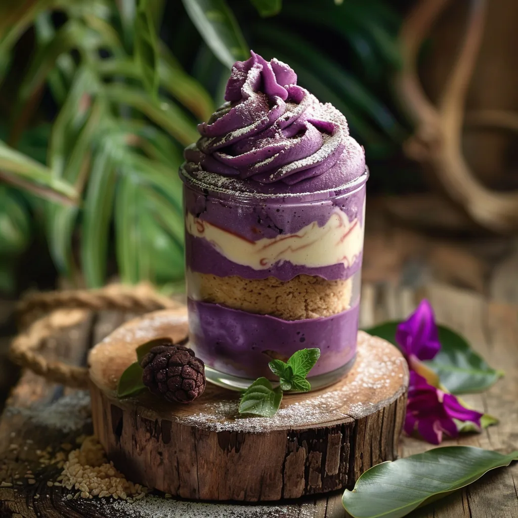 Ube Tiramisu in a Jar Recipe - Recipe Image