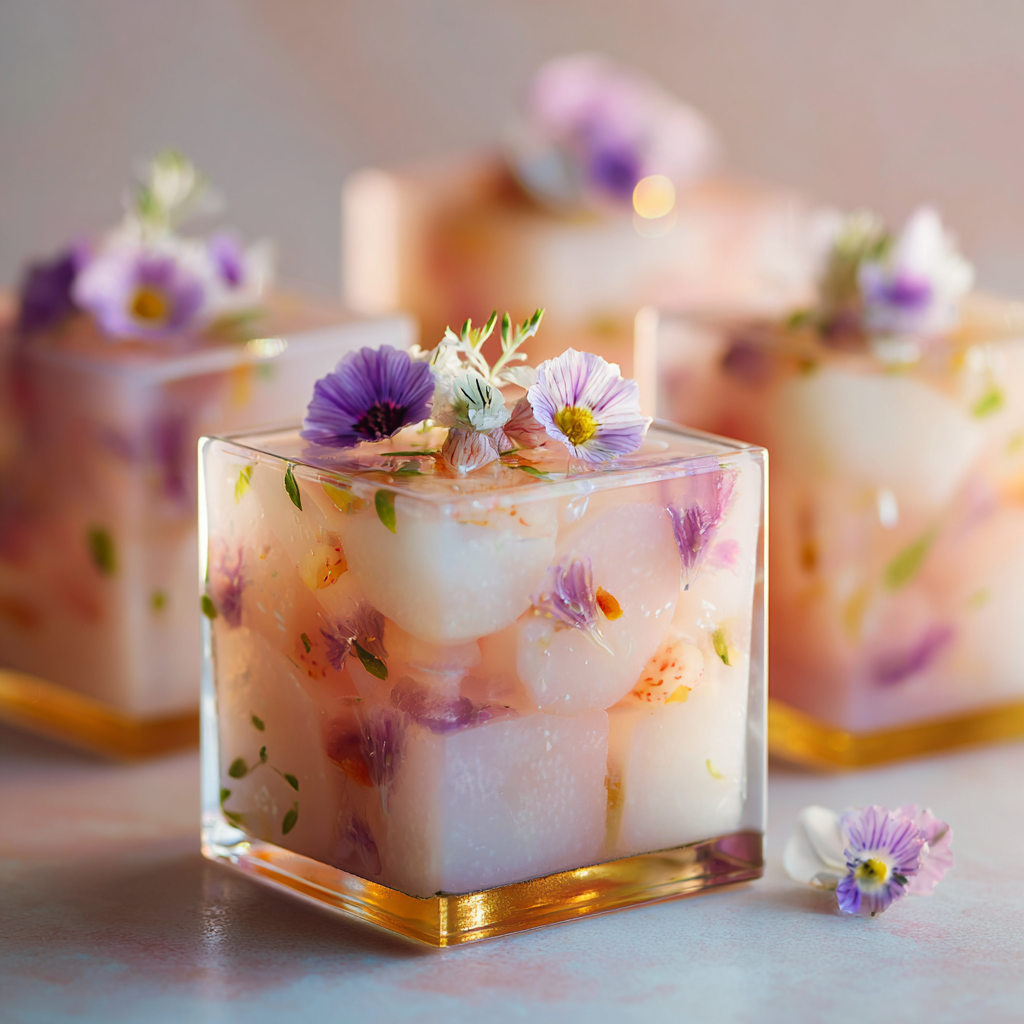 Coconut Lychee Jelly Cups Recipe - Recipe Image