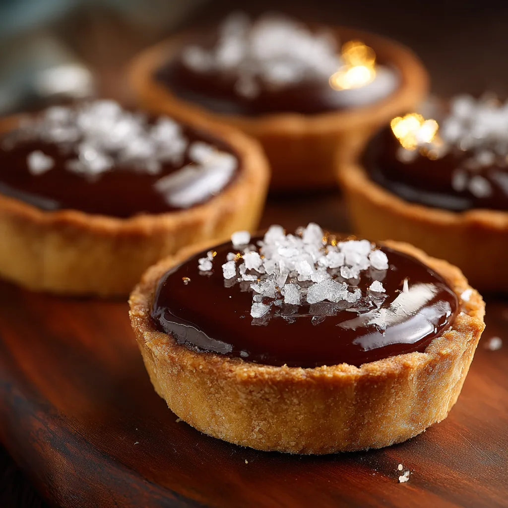 Salted Caramel Chocolate Tartlets Recipe - Recipe Image