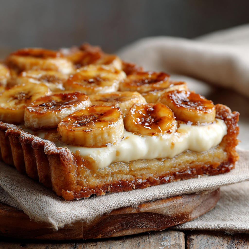 Caramelized Banana Cream Tart Recipe - Recipe Image
