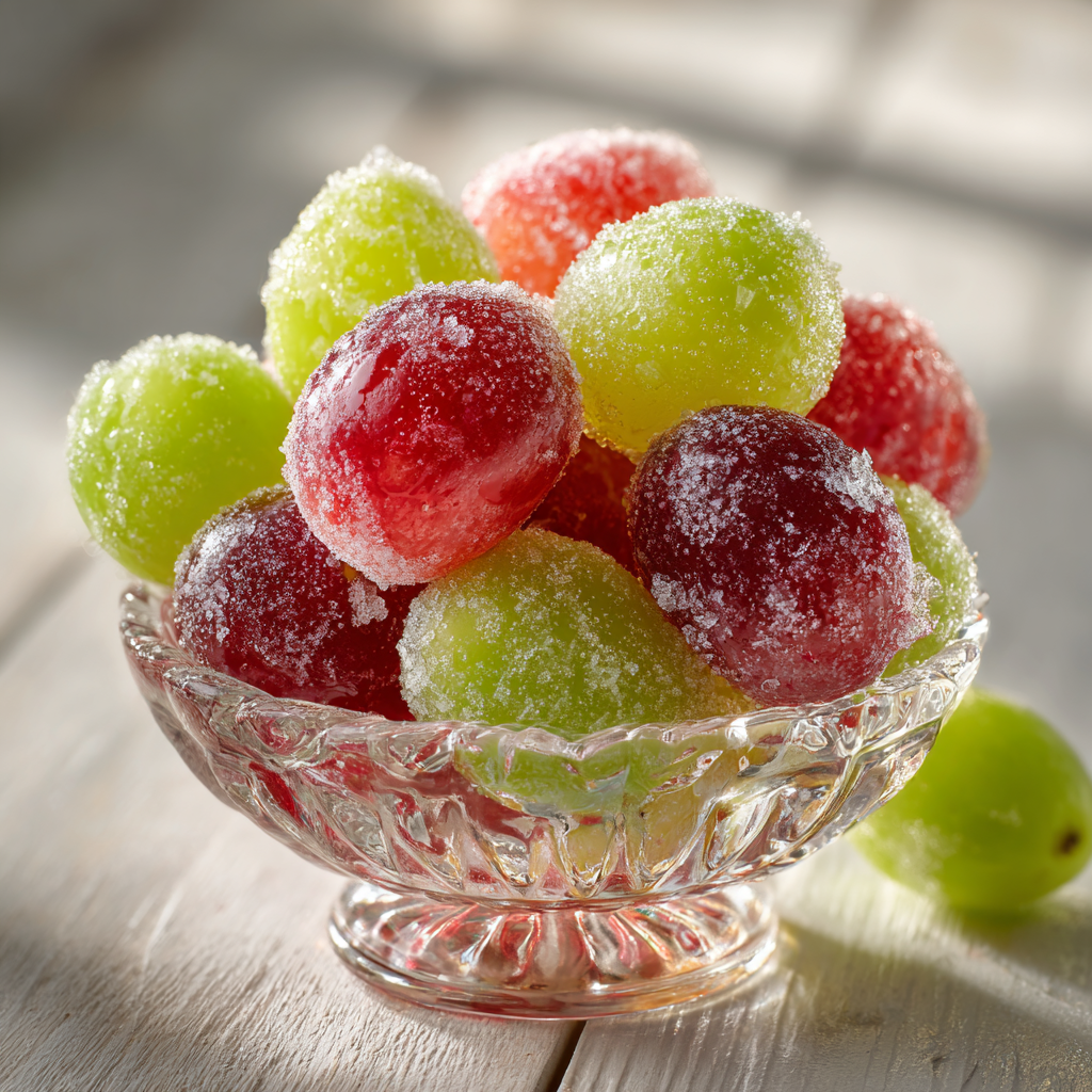 Frozen Sour Candy Grapes Recipe - Recipe Image