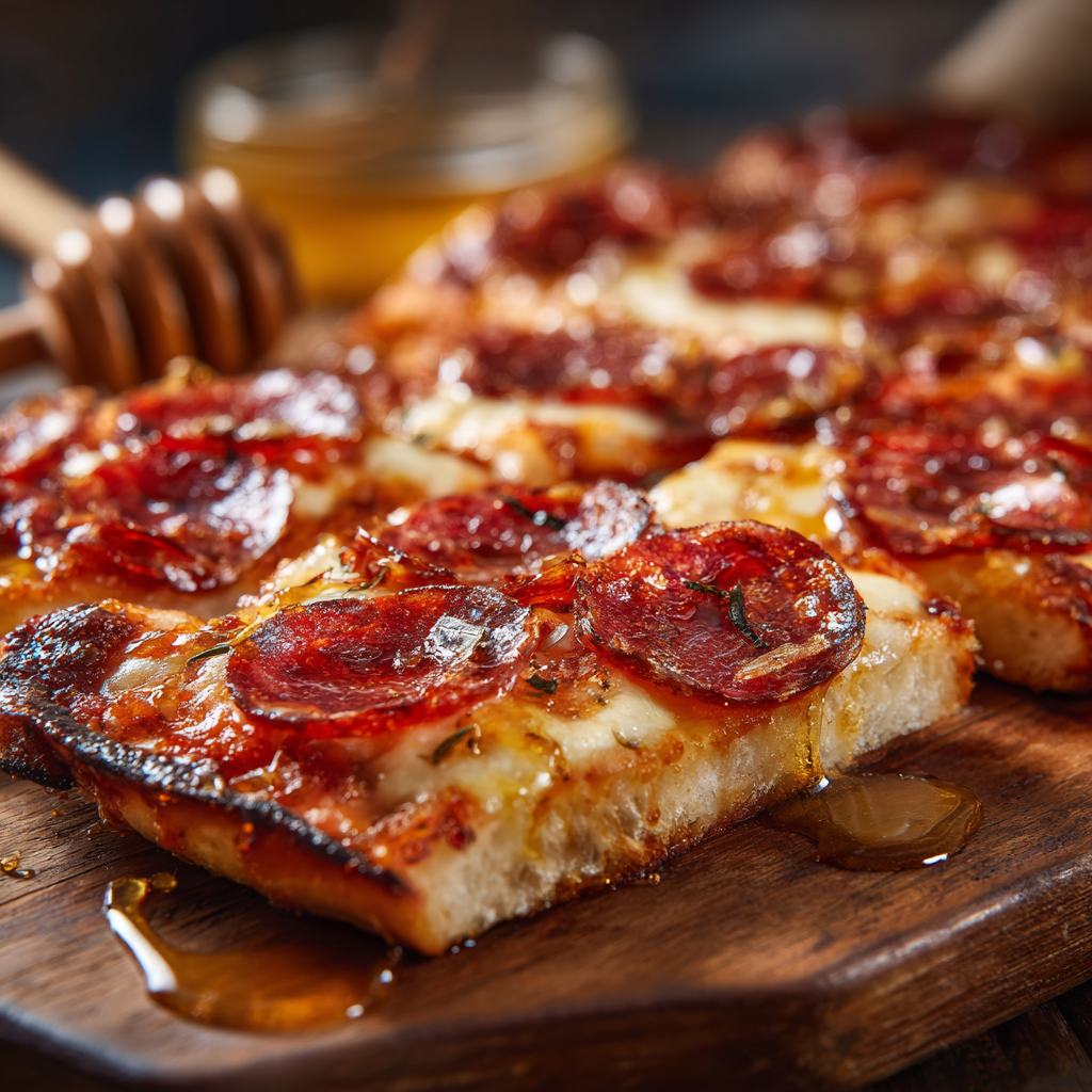 Hot Honey Pepperoni Pizza Recipe - Recipe Image