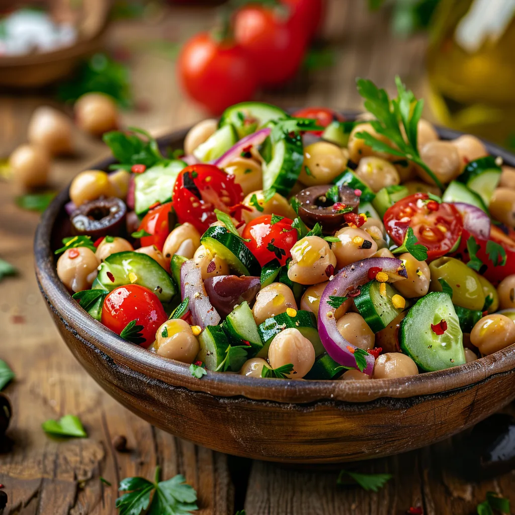 Mediterranean Chickpea Salad Recipe - Recipe Image
