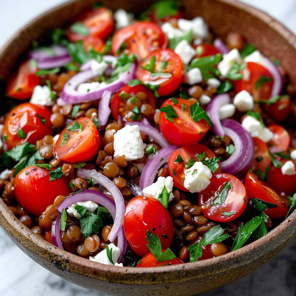 Mediterranean Lentil Salad Recipe - Recipe Image