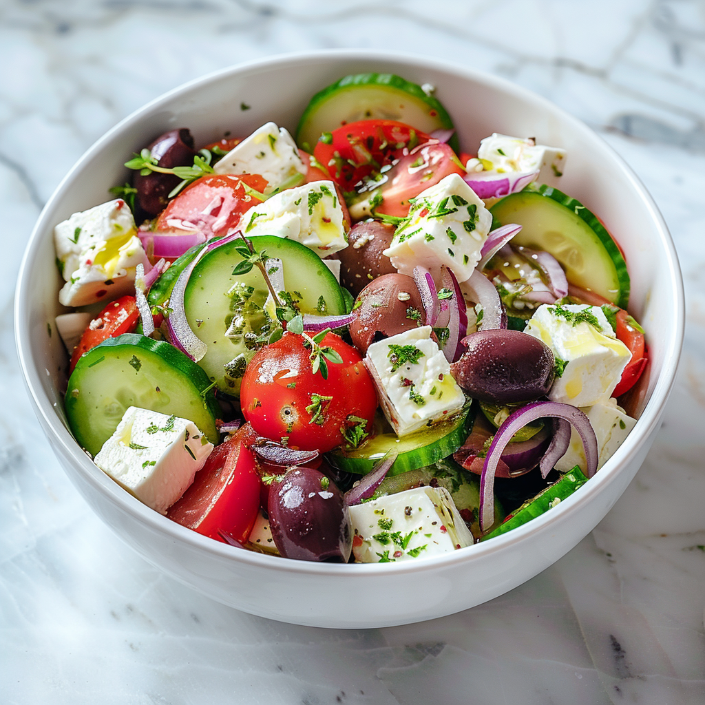 Greek Cucumber Tomato Salad Recipe