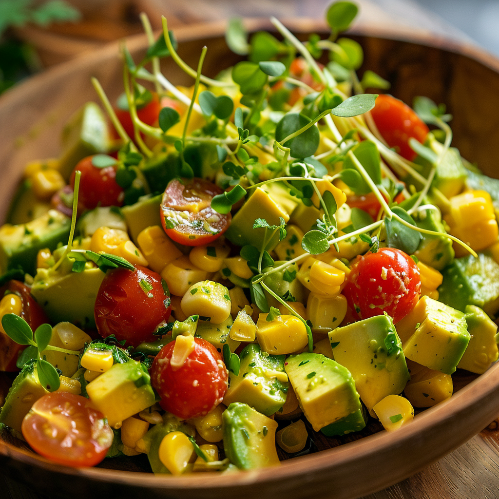 Creamy Avocado Corn Salad Recipe - Recipe Image