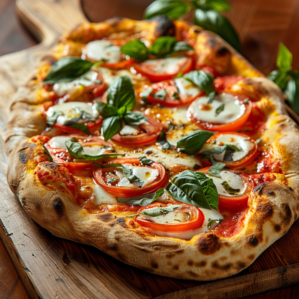 Margherita Flatbread Pizza Recipe - Recipe Image