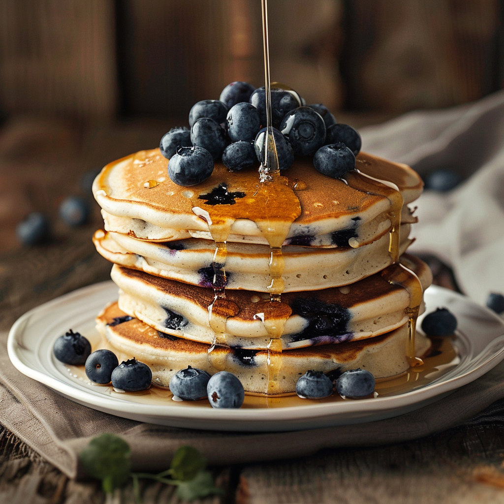 Blueberry Pancake Stack Recipe - Recipe Image