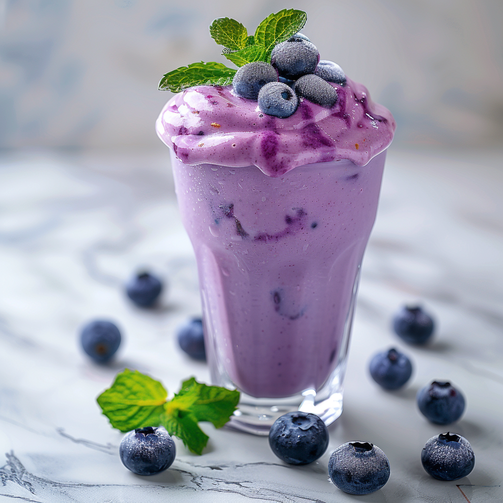 Blueberry Yogurt Smoothie Recipe - Recipe Image