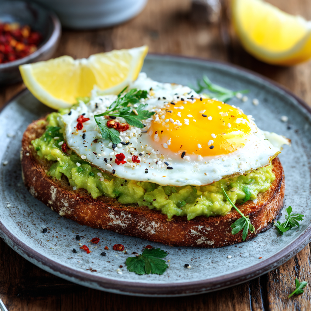 Avocado Egg Toast Recipe - Recipe Image
