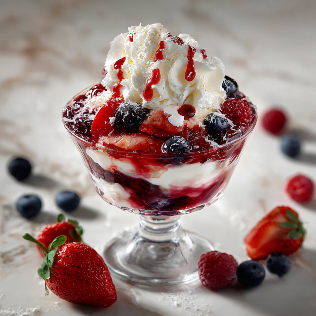 Berry Cream Dessert Recipe - Recipe Image