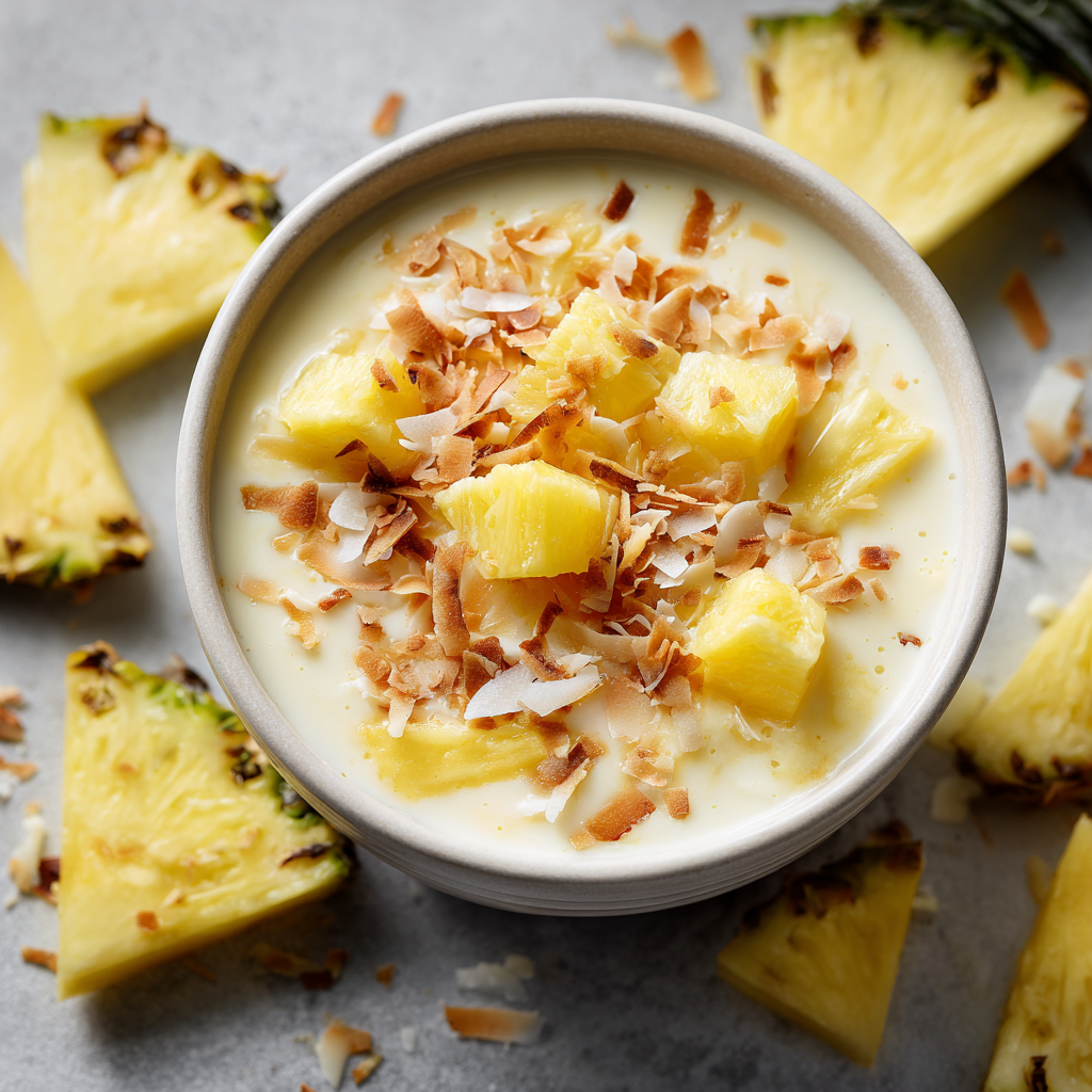 Pineapple Coconut Dessert Bowl Recipe - Recipe Image