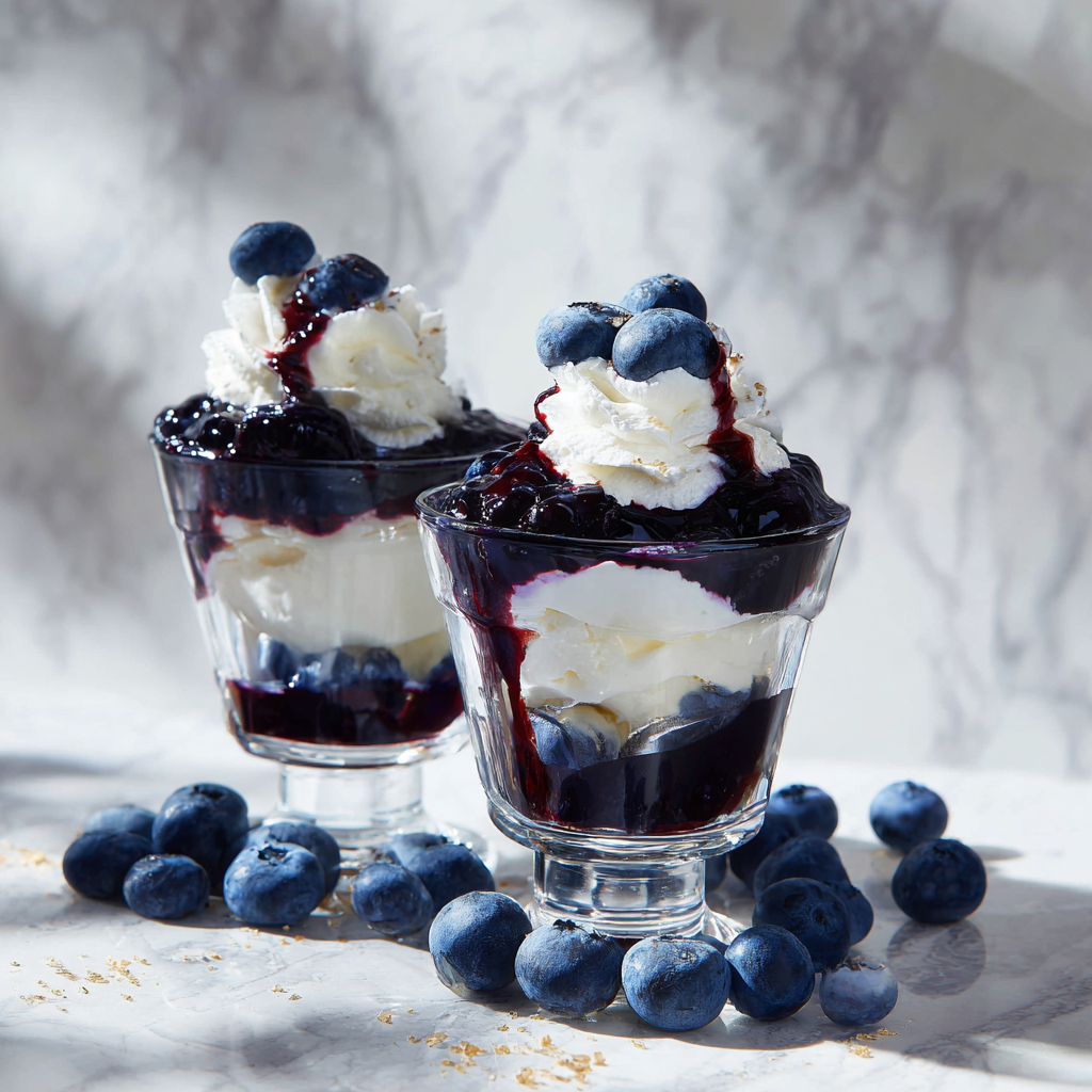 Blueberry Cream Dessert Cups Recipe - Recipe Image