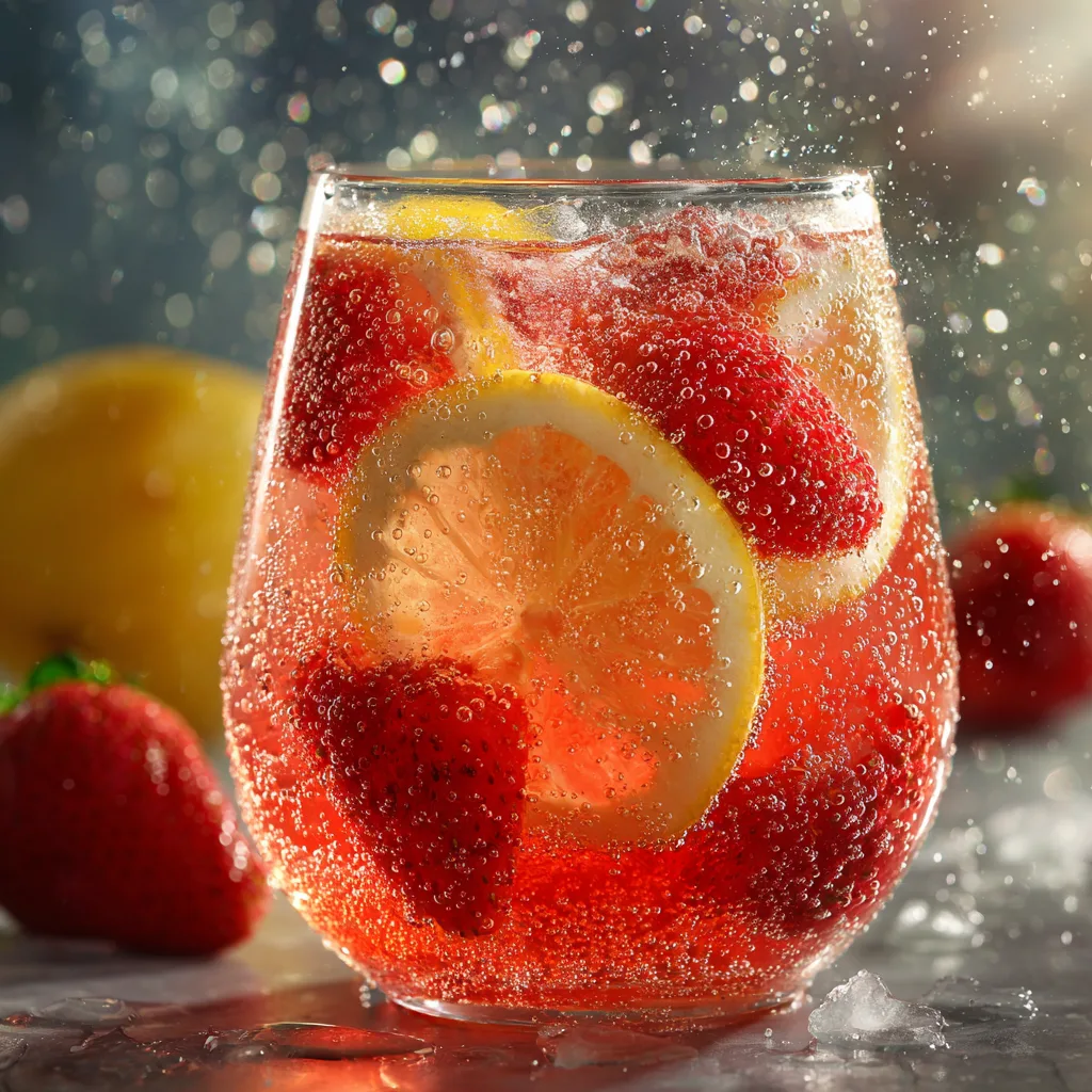 Strawberry Lemonade Spritzer Recipe - Recipe Image
