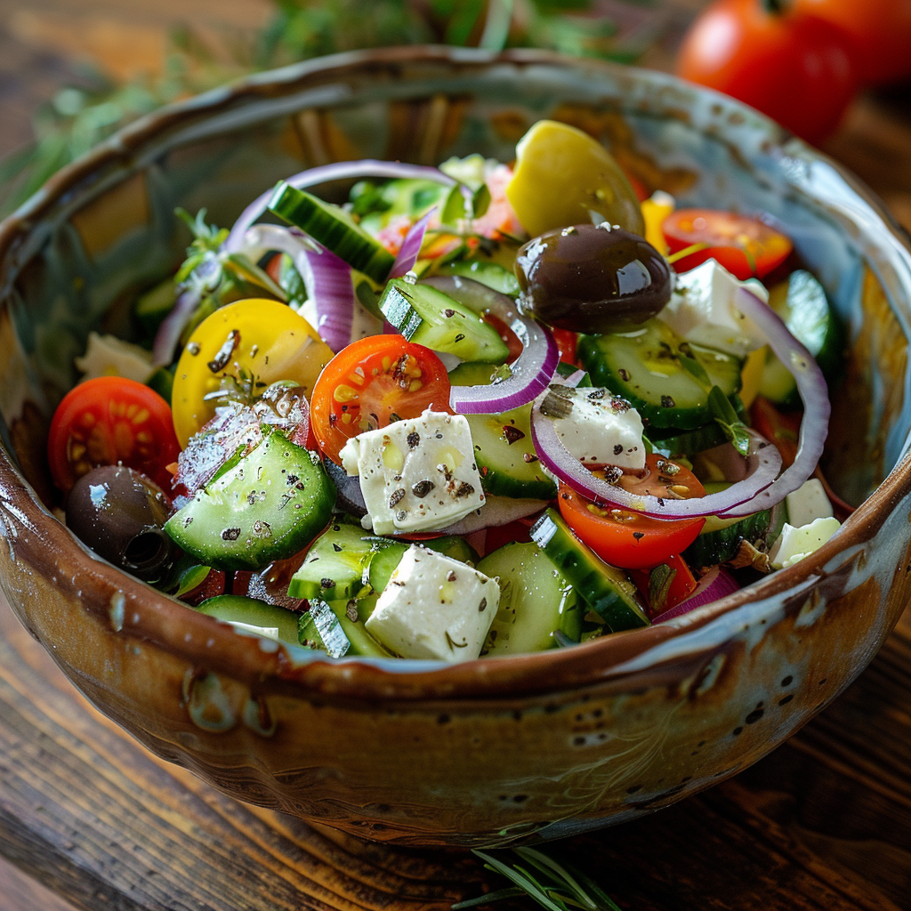 Mediterranean Cucumber Salad Recipe - Recipe Image