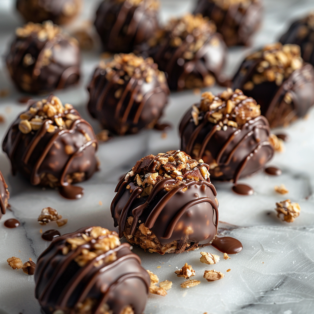Chocolate Oat Snack Bites Recipe - Recipe Image