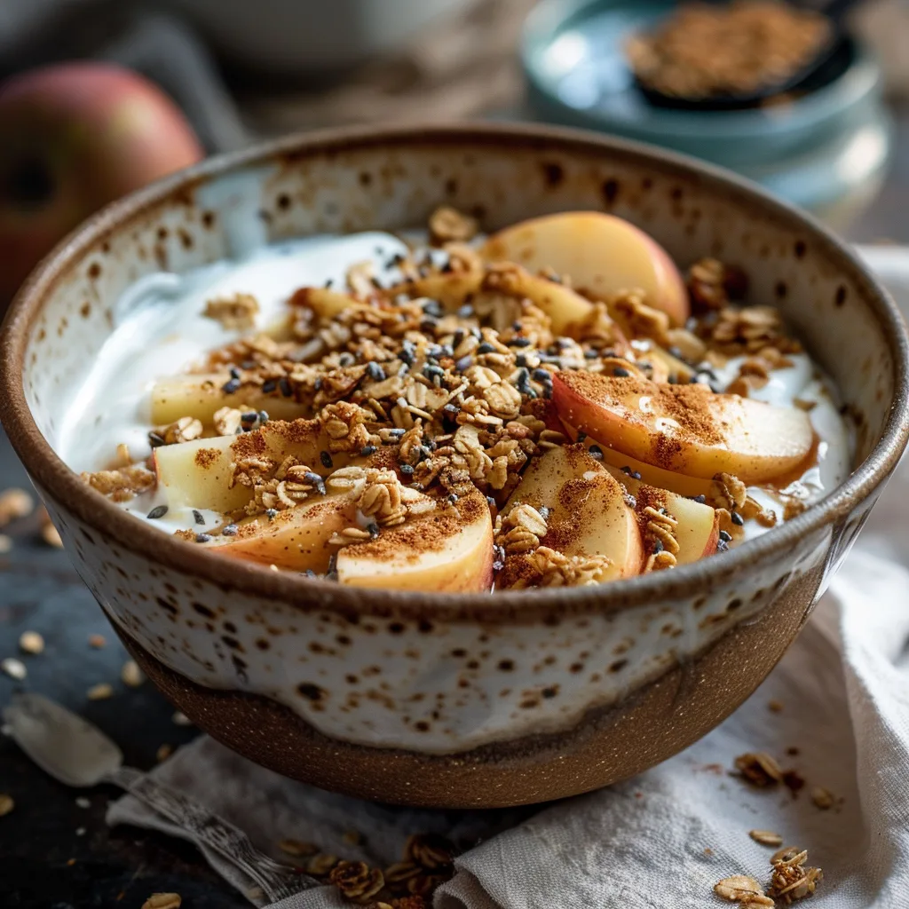 Apple Cinnamon Yogurt Bowl Recipe - Recipe Image