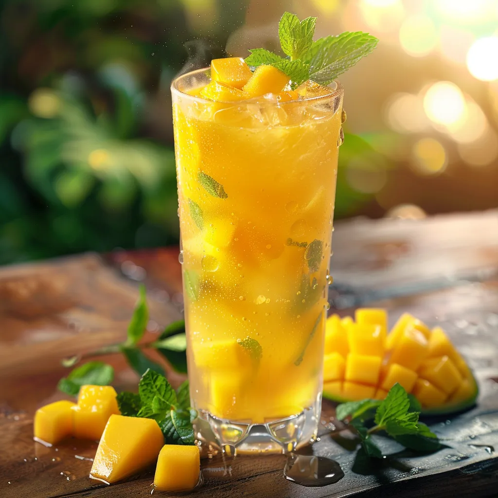 Tropical Mango Cooler Recipe 2 Tropical Mango Cooler Recipe - Recipe Image