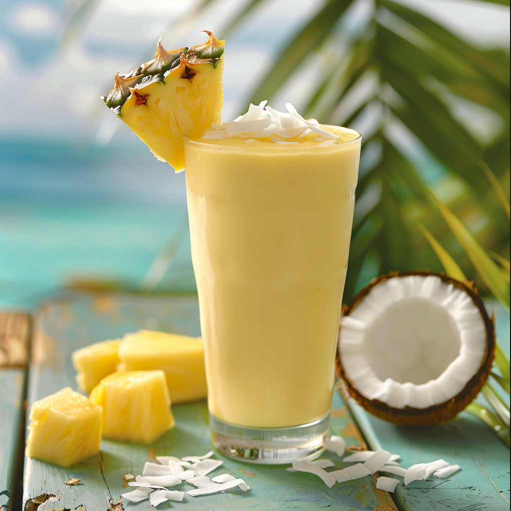 Pineapple Coconut Smoothie Recipe 3 Pineapple Coconut Smoothie Recipe - Recipe Image