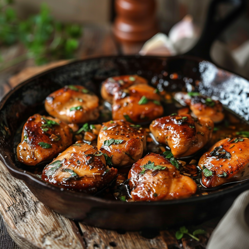 Honey Garlic Chicken Skillet Recipe 3 Honey Garlic Chicken Skillet Recipe - Recipe Image