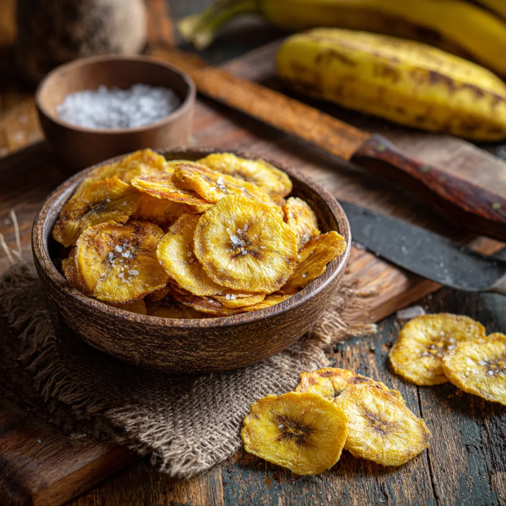 Air Fryer Plantain Chips Recipe 3 Air Fryer Plantain Chips Recipe - Recipe Image