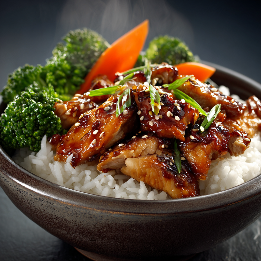 Teriyaki Chicken Rice Bowl Recipe - Recipe Image