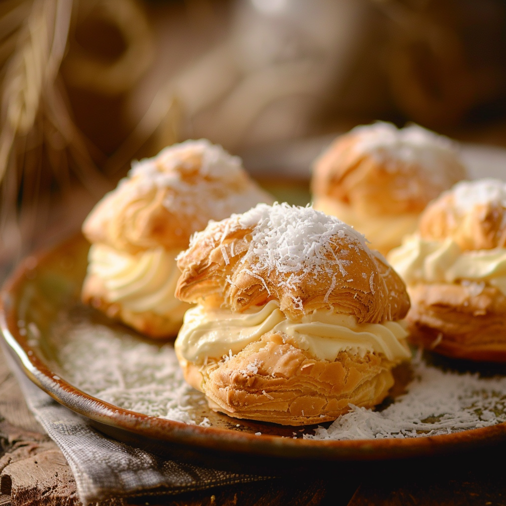 Coconut Cream Puffs Recipe - Recipe Image