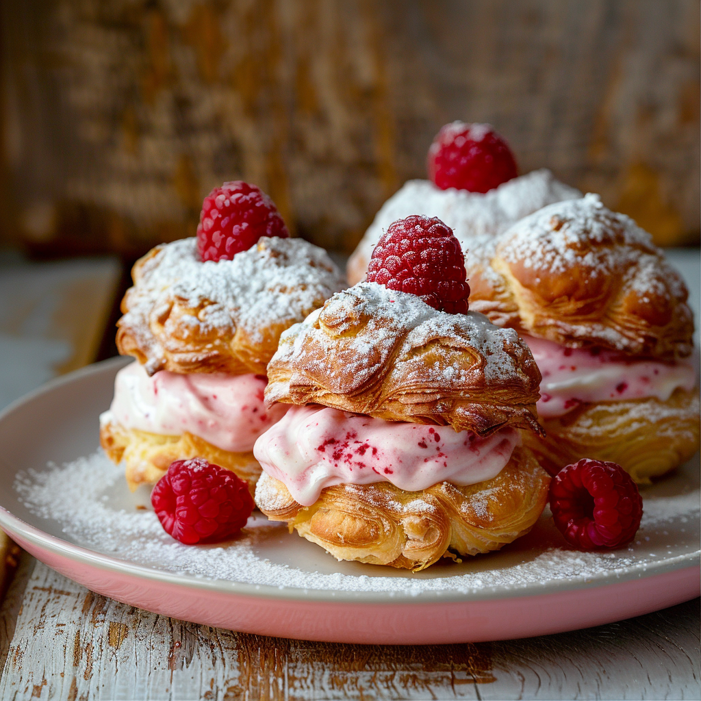 Raspberry Cream Puffs Recipe - Recipe Image