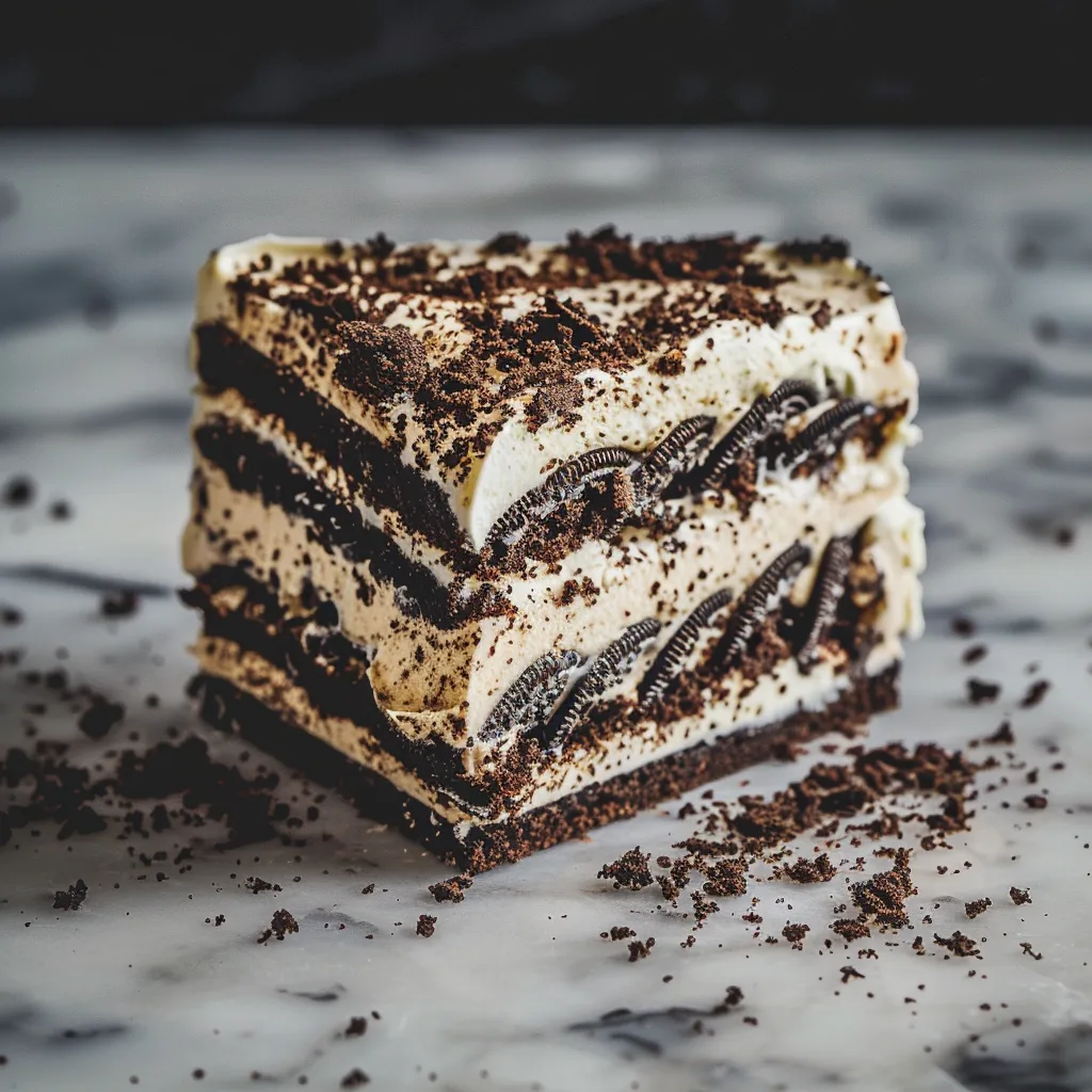 Oreo Icebox Cake Recipe - Recipe Image