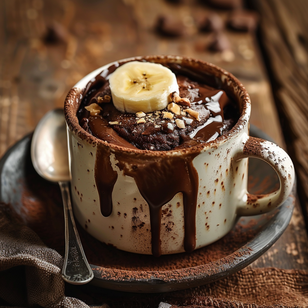 Chocolate Banana Mug Cake Recipe - Recipe Image