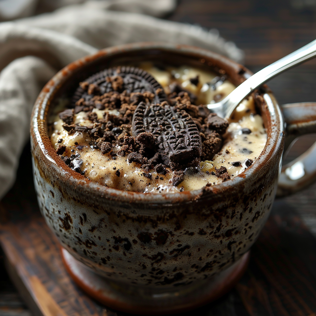 Oreo Mug Cake Recipe - Recipe Image
