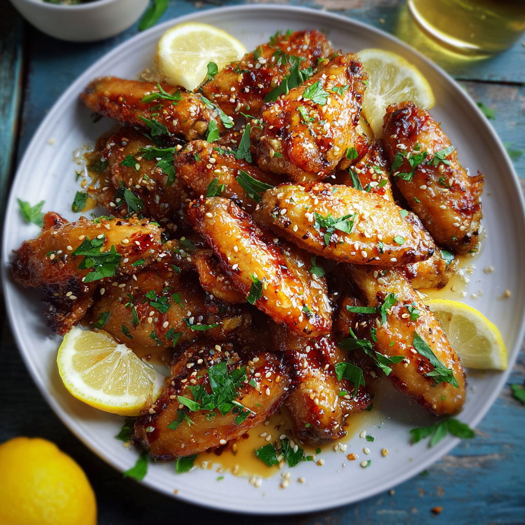 Lemon Honey Chicken Wings Recipe - Recipe Image