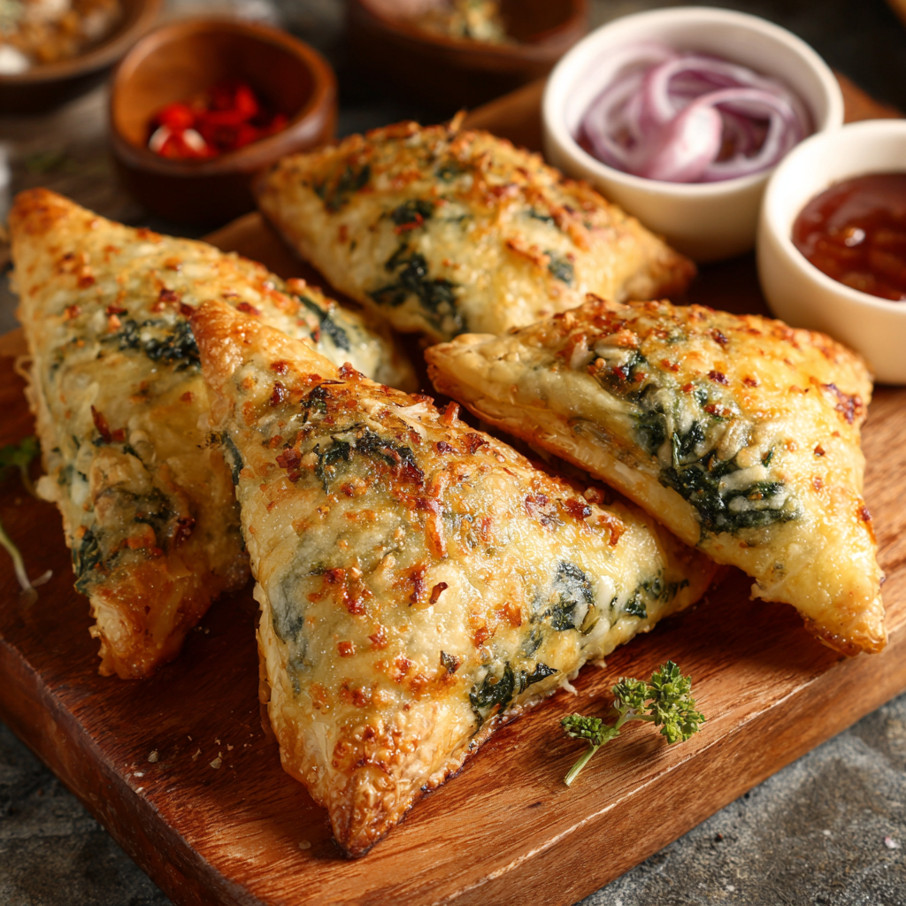 Spinach Cheese Pastries Recipe - Recipe Image