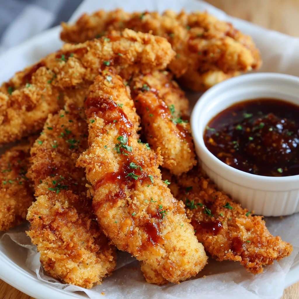 Crispy Chicken Strips Recipe 3 Crispy Chicken Strips Recipe - Recipe Image