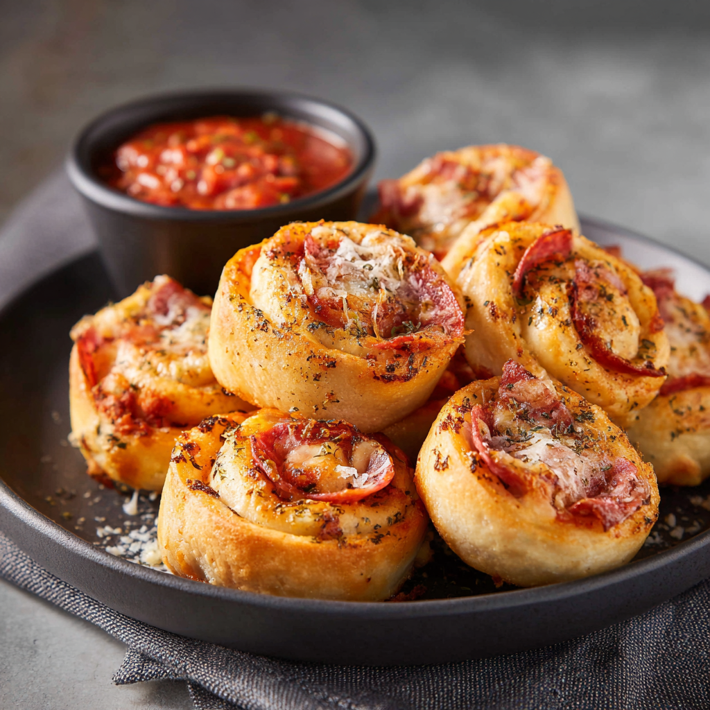 Mini Pizza Rolls Recipe - Recipe Image