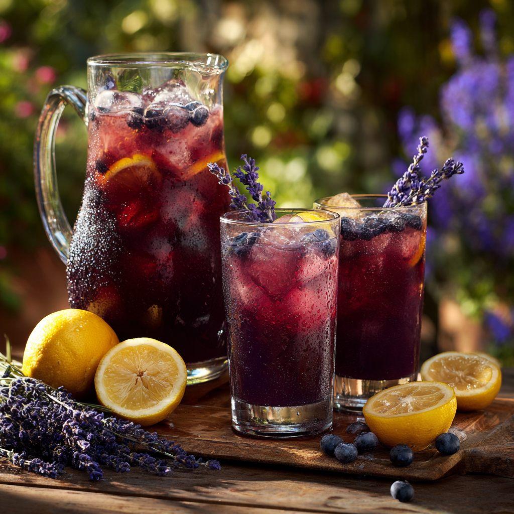 Blueberry Lavender Lemonade Recipe - Recipe Image