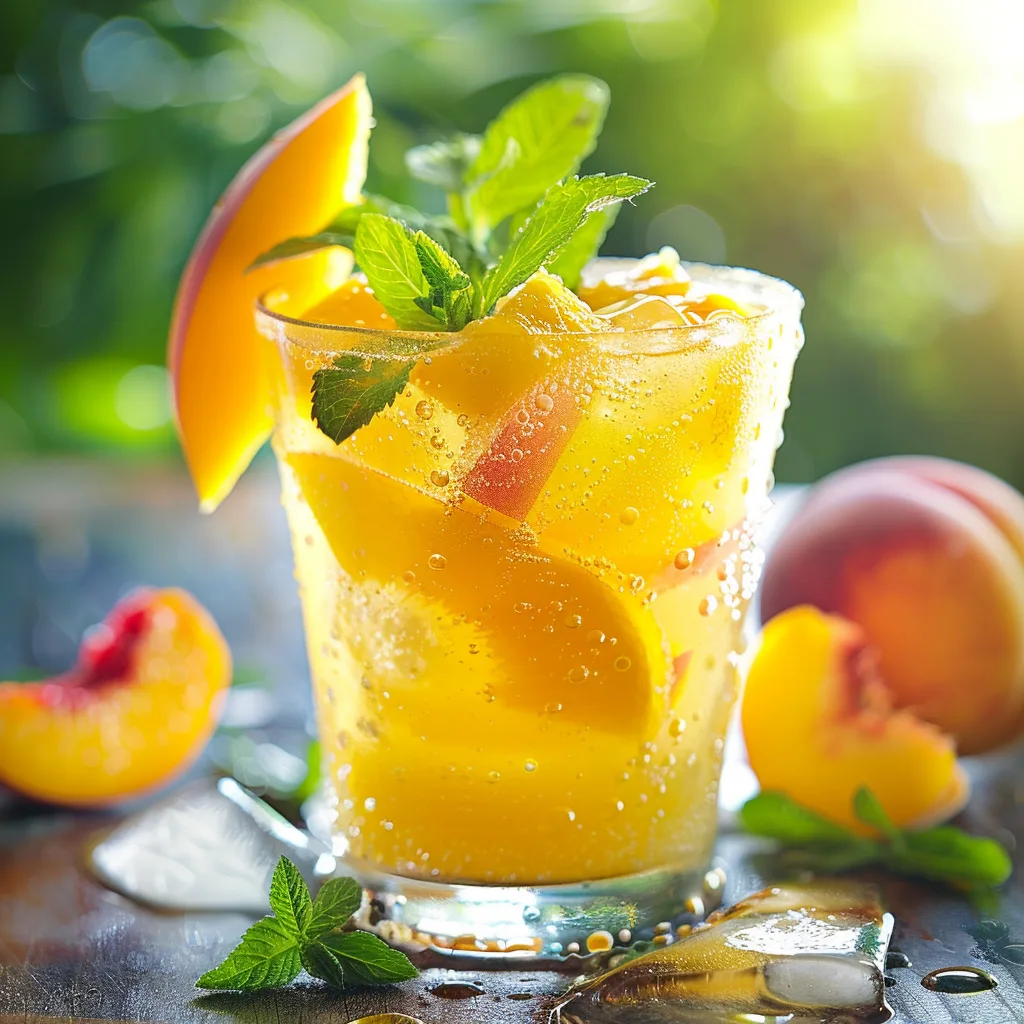 Mango Peach Sparkler Recipe - Recipe Image