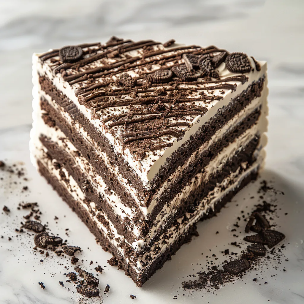 Oreo Icebox Cake Recipe - Recipe Image
