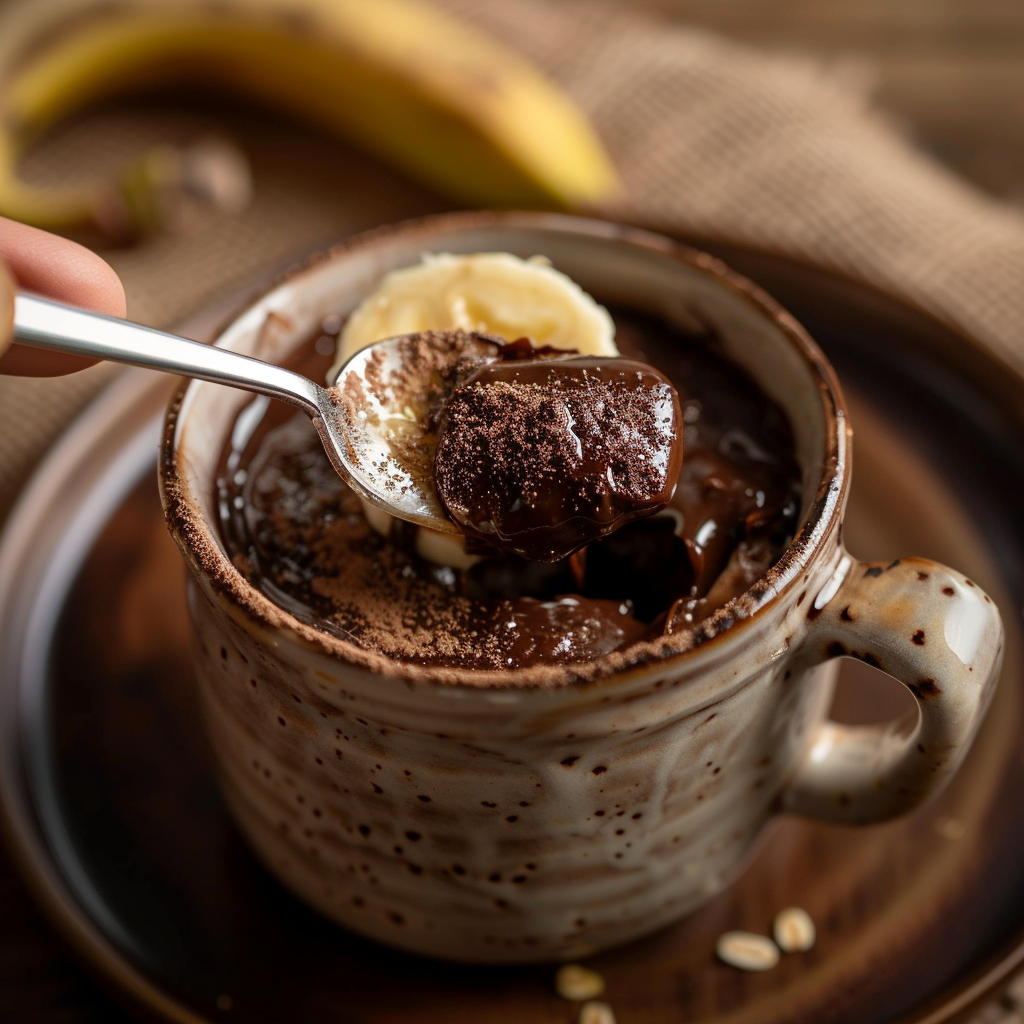 Chocolate Banana Mug Cake Recipe - Recipe Image