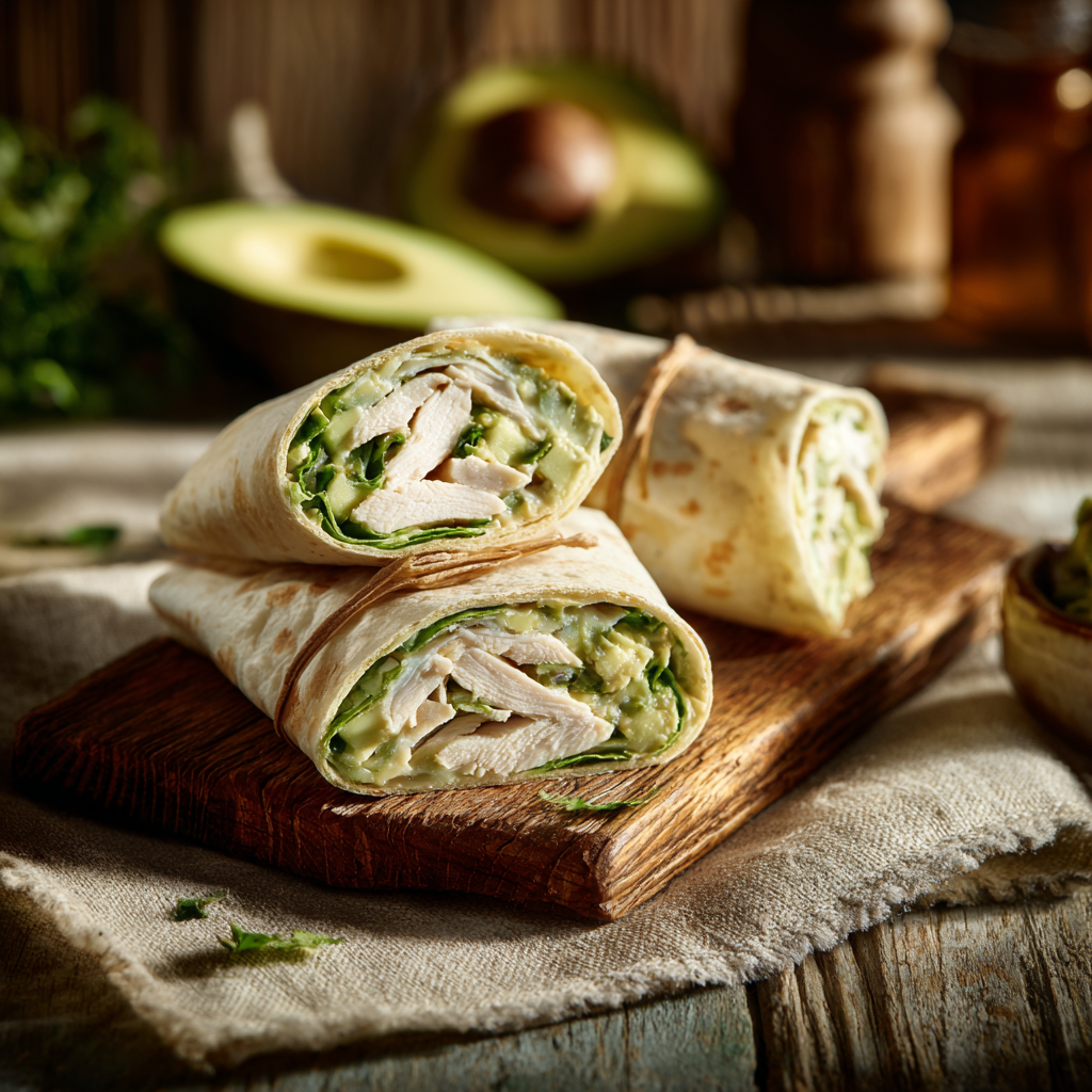 Chicken Avocado Wraps Recipe - Recipe Image